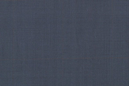 Dormeuil Fabric Blue Check 100% Wool (Ref-838194)