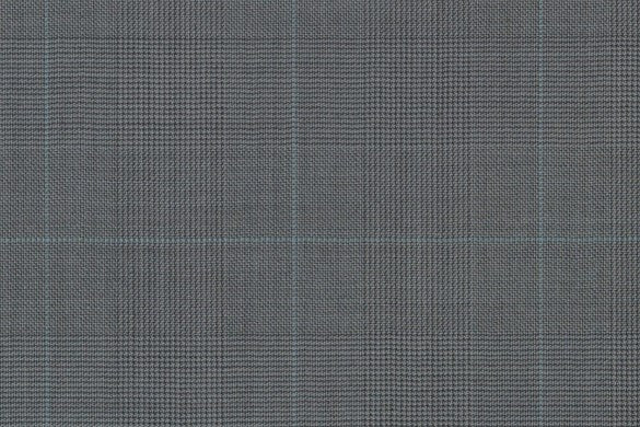 Dormeuil Fabric Green Check 100% Wool (Ref-838195)