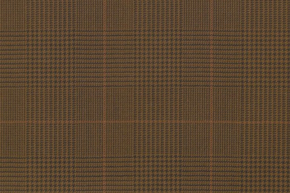 Dormeuil Fabric Brown Check 100% Wool (Ref-838197)