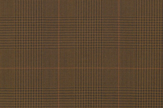Dormeuil Fabric Brown Check 100% Wool (Ref-838197)