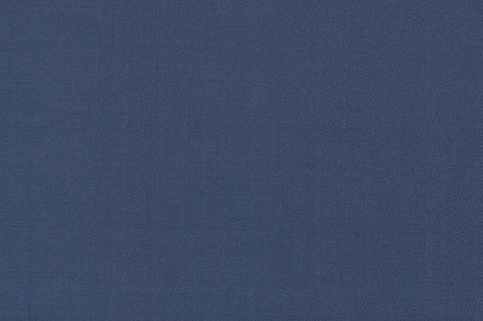 Dormeuil Fabric Blue Plain 100% Wool (Ref-838514)