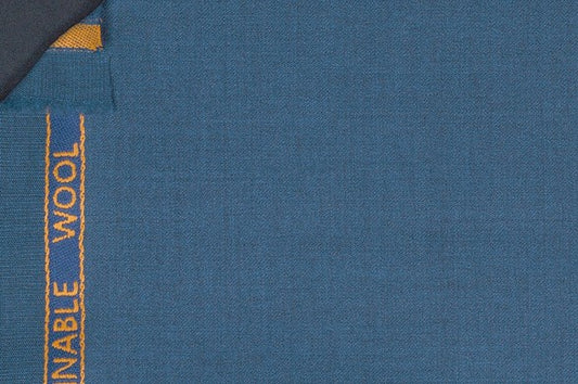 Dormeuil Fabric Green Plain 100% Wool (Ref-839004)