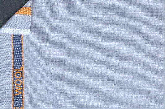 Dormeuil Fabric Grey Plain 100% Wool (Ref-839105)