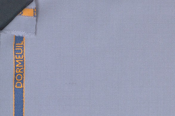 Dormeuil Fabric Grey Plain 100% Wool (Ref-839106)