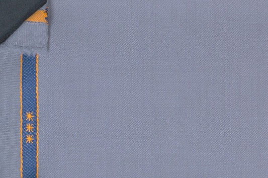 Dormeuil Fabric Grey Plain 100% Wool (Ref-839109)