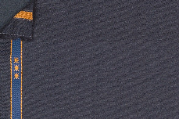 Dormeuil Fabric Black Plain 100% Wool (Ref-839128)
