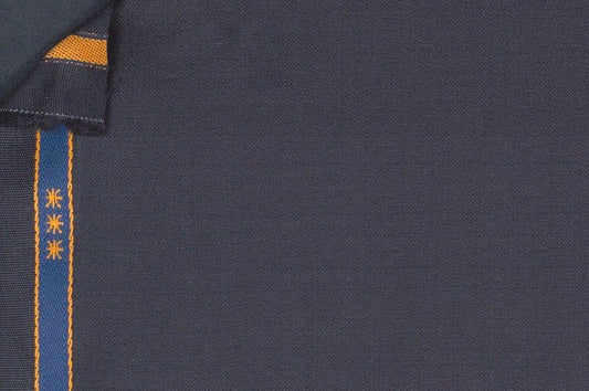 Dormeuil Fabric Black Plain 100% Wool (Ref-839128)