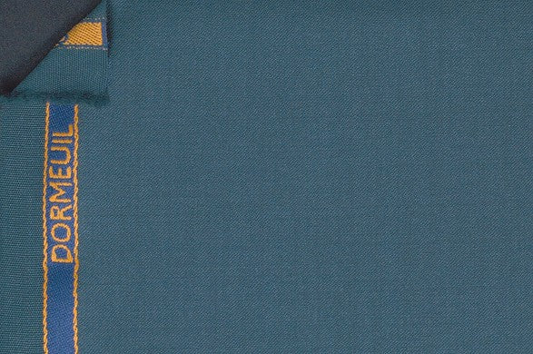 Dormeuil Fabric Green Plain 100% Wool (Ref-839167)