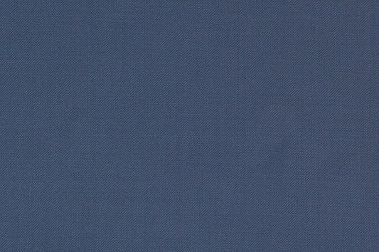 Dormeuil Fabric Blue Plain 100% Wool (Ref-839173)