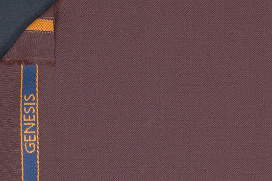 Dormeuil Fabric Burgundy Plain 100% Wool (Ref-839175)