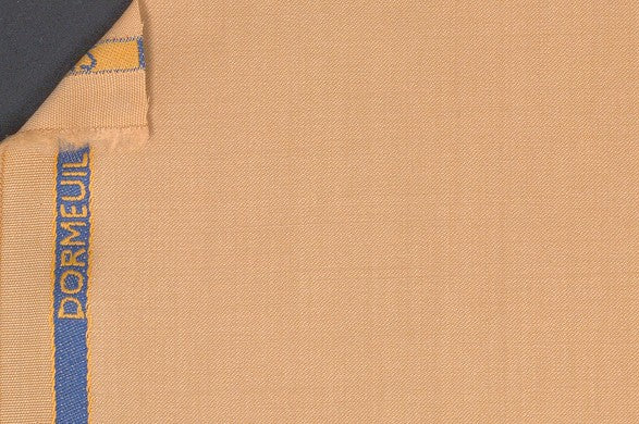 Dormeuil Fabric Yellow Plain 100% Wool (Ref-839184)