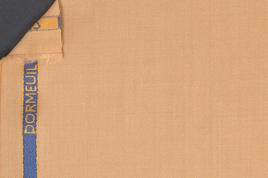 Dormeuil Fabric Yellow Plain 100% Wool (Ref-839184)