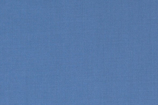 Dormeuil Fabric Blue Plain 100% Wool (Ref-839185)