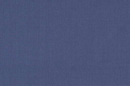 Dormeuil Fabric Blue Plain 100% Wool (Ref-839188)