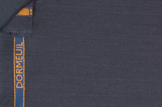 Dormeuil Fabric Grey Plain 100% Wool (Ref-839192)