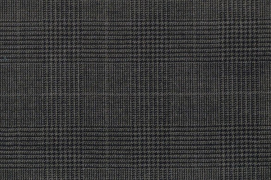 Dormeuil Fabric Grey Check 100% Wool (Ref-841019)