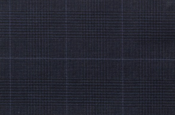 Dormeuil Fabric Blue Check 100% Wool (Ref-841020)