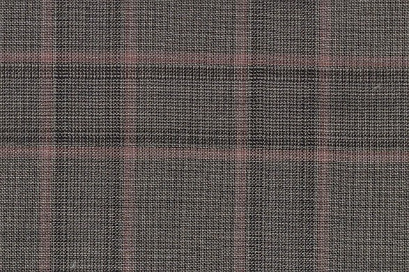 Dormeuil Fabric Grey Check 100% Wool (Ref-841026)