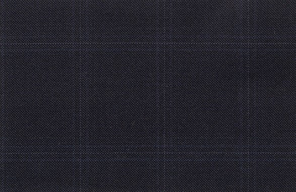 Dormeuil Fabric Navy Check 100% Wool (Ref-841075)