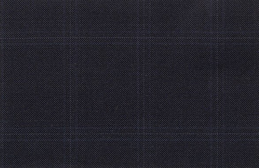 Dormeuil Fabric Navy Check 100% Wool (Ref-841075)