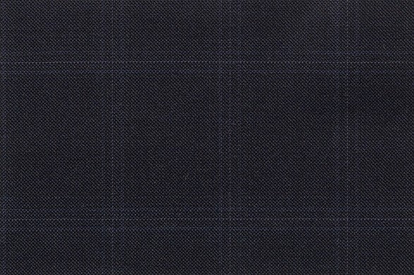 Dormeuil Fabric Navy Check 100% Wool (Ref-841075)