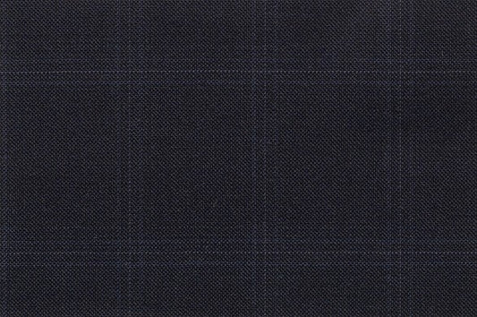 Dormeuil Fabric Navy Check 100% Wool (Ref-841075)