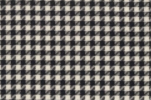 Dormeuil Fabric Black/White Check 100% Wool (Ref-841086)