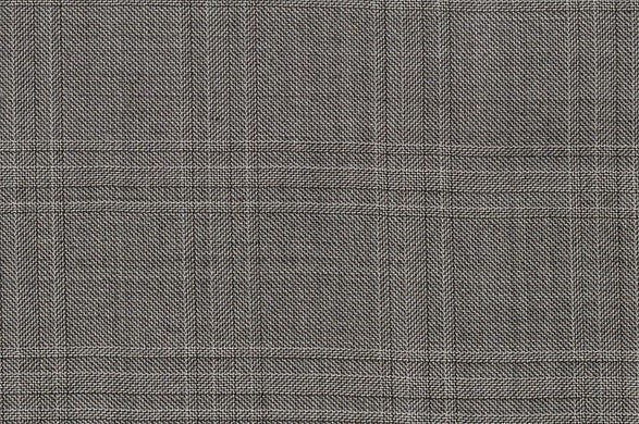 Dormeuil Fabric Black/White Check 100% Wool (Ref-841087)