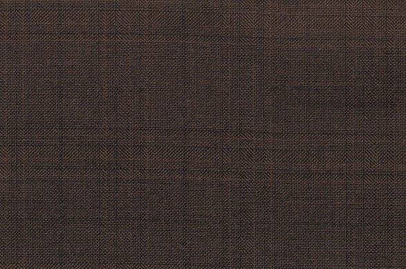 Dormeuil Fabric Brown Check 100% Wool (Ref-841090)