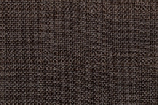 Dormeuil Fabric Brown Check 100% Wool (Ref-841090)