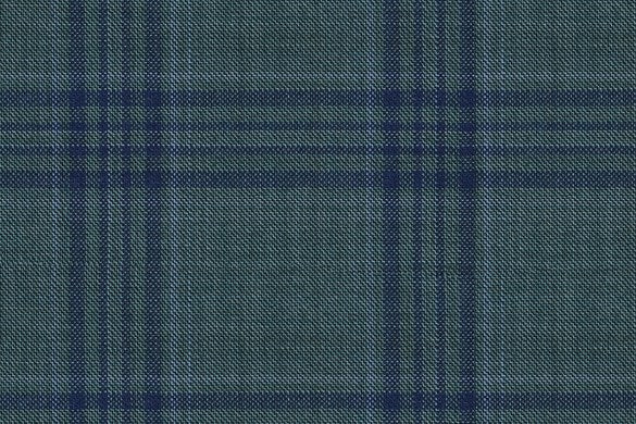 Dormeuil Fabric Green Check 100% Wool (Ref-842002)