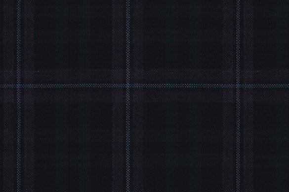 Dormeuil Fabric Green Check 100% Wool (Ref-842003)