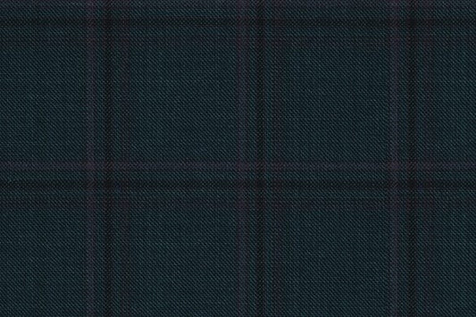 Dormeuil Fabric Green Check 100% Wool (Ref-842004)
