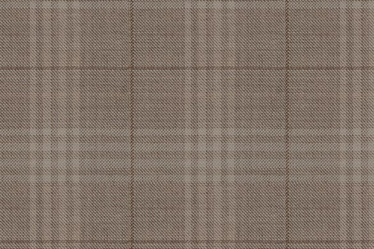 Dormeuil Fabric Beige Check 100% Wool (Ref-842006)