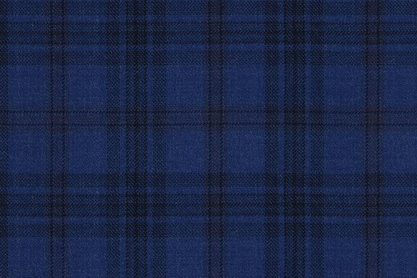Dormeuil Fabric Blue Check 100% Wool (Ref-842008)