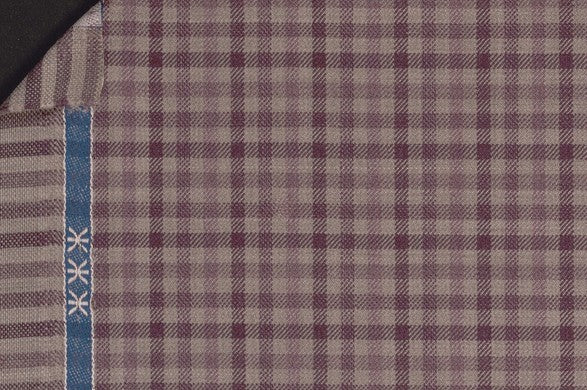 Dormeuil Fabric Purple Check 100% Wool (Ref-842014)