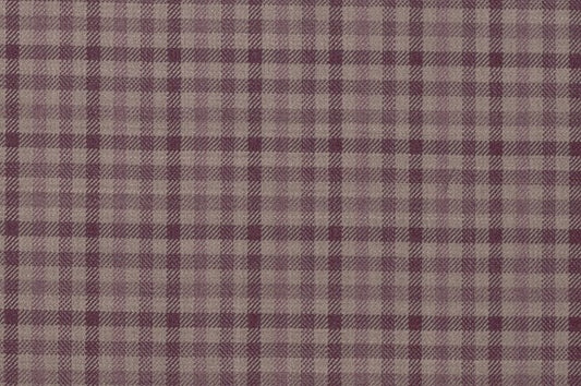 Dormeuil Fabric Purple Check 100% Wool (Ref-842014)