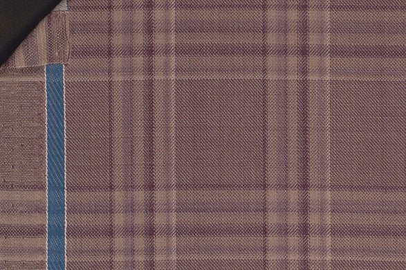Dormeuil Fabric Purple Check 100% Wool (Ref-842015)