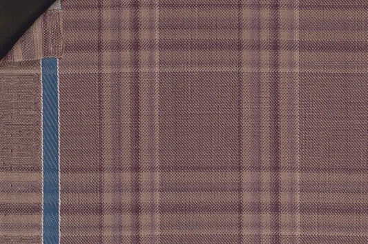 Dormeuil Fabric Purple Check 100% Wool (Ref-842015)