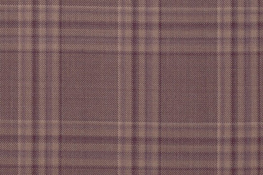 Dormeuil Fabric Purple Check 100% Wool (Ref-842015)