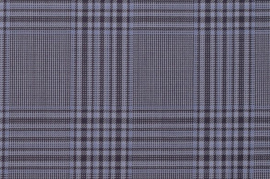 Dormeuil Fabric Blue Check 100% Wool (Ref-842017)