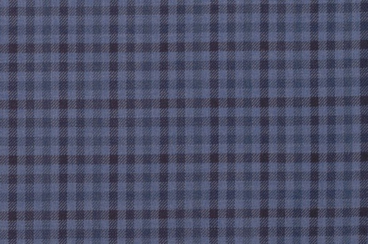 Dormeuil Fabric Blue Check 100% Wool (Ref-842018)