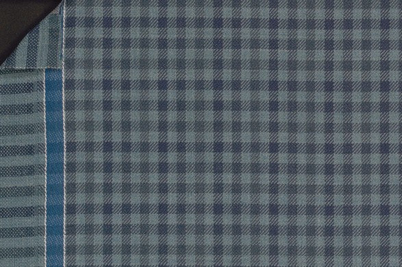 Dormeuil Fabric Green Check 100% Wool (Ref-842019)