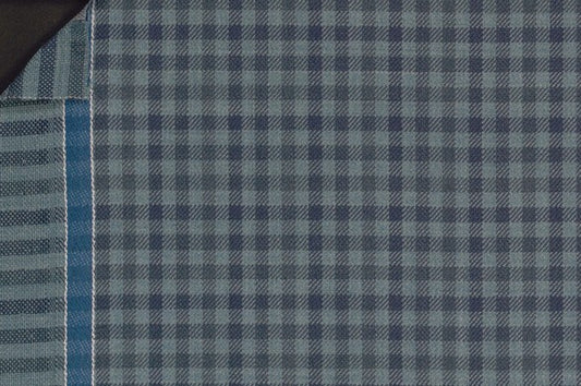 Dormeuil Fabric Green Check 100% Wool (Ref-842019)