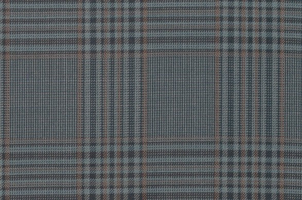 Dormeuil Fabric Green Check 100% Wool (Ref-842020)