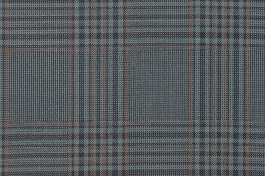 Dormeuil Fabric Green Check 100% Wool (Ref-842020)