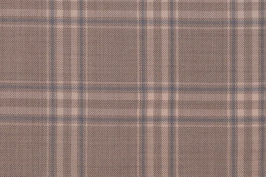 Dormeuil Fabric Beige Check 100% Wool (Ref-842024)