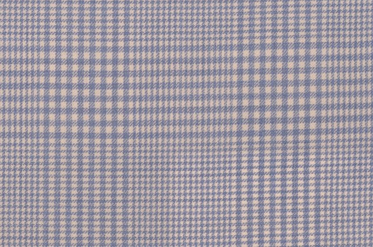 Dormeuil Fabric Blue Check 100% Wool (Ref-842025)