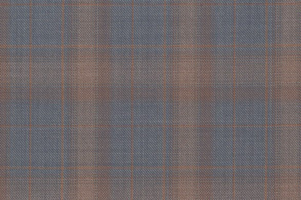 Dormeuil Fabric Blue Check 100% Wool (Ref-842029)