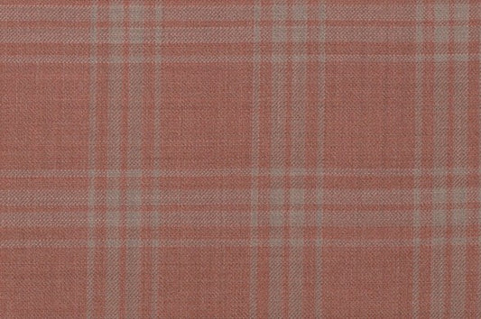 Dormeuil Fabric Burgundy Check 100% Wool (Ref-842030)